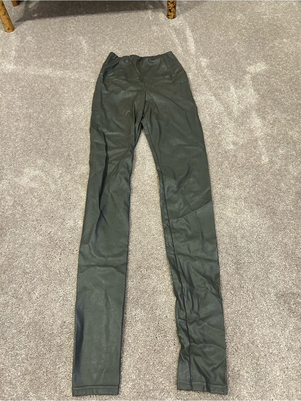 Wilfred Olive Faux Leather Leggings